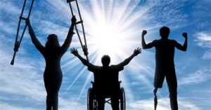Happy people with disabilities day